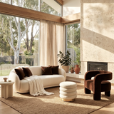 Interior Ave - Portia Velvet Arm Chair - Espresso - Front View