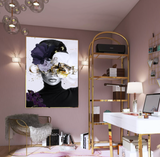 Interior Ave - Gold Rush - 90cm x 60cm White Framed Artwork - Front View