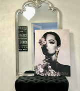 Interior Ave - Saint Fashion - 90cm x 60cm White Framed Artwork - Front View