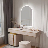 Interior Ave - 90 x 60cm Arched LED Bathroom Mirror - Front View