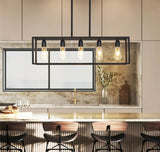 Interior Ave - Industrial 5 Light Chandelier - Front View