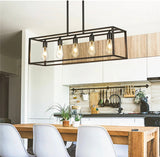 Interior Ave - Industrial 5 Light Chandelier - Top-Down View