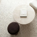 Interior Ave - Nobu Round Sculptural Stone Coffee Table - Natural Stone 100cm - 45-Degree Angle