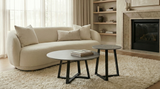 Interior Ave - Broadway Two Tier Coffee Table Set - Stone Grey - 45-Degree Angle