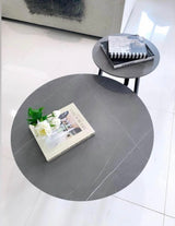 Interior Ave - Broadway Two Tier Coffee Table Set - Stone Grey - 45-Degree Angle