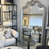 Interior Ave - Palacio Leaner Mirror - Antique Silver - Front View
