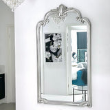 Interior Ave - Palacio Leaner Mirror - Antique Silver - Top-Down View