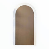 Interior Ave - Sierra Arched Mirror – Beach White | Sculptural Full-Length Mirror - Side View