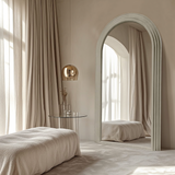 Interior Ave - Sierra Arched Step Mirror ??Signature Sculptural Concrete Statement Piece