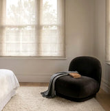 Interior Ave - Cloud Swivel Occasional Chair - Espresso - Front View