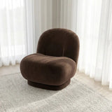 Interior Ave - Cloud Swivel Occasional Chair - Espresso - Side View