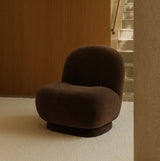 Interior Ave - Cloud Swivel Occasional Chair - Espresso - Top-Down View