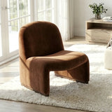 Interior Ave - Haven Curved Armchair - Chestnut - Side View