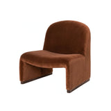 Interior Ave - Haven Curved Armchair - Chestnut - Top-Down View