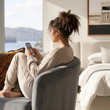 Interior Ave - Marlowe Accent Chair - Ocean - Side View