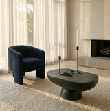 Interior Ave - Memphis Accent Chair - Midnight Blue - Front View