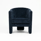 Interior Ave - Memphis Accent Chair - Midnight Blue - Side View
