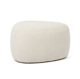 Interior Ave - Cove Pebble Ottoman - Vanilla - Front View