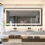 Interior Ave - 100 x 60cm Rectangle Frameless LED Bathroom Mirror