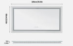 Interior Ave - 100 x 60cm Rectangle Frameless LED Bathroom Mirror