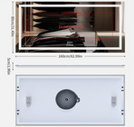 Interior Ave - 80 x 160cm Rectangle Frameless LED Bathroom Mirror – Bluetooth