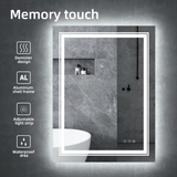 Interior Ave - LED Rectangle Frameless Salon / Bathroom Wall Mirror - 70 x 50cm - Side View