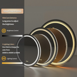 Interior Ave - LED Round Frameless Salon / Bathroom Wall Mirror - 80m - Top-Down View