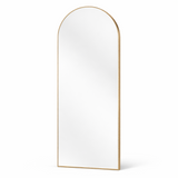 Interior Ave - Halo Arched Floor Length Mirror – Gold | Signature Series - Side View