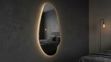 Interior Ave - Jewel Irregular LED Wall Mirror – Backlit Statement Mirror - Front View