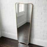 Interior Ave - Pierre Full Length Gold Frame Wall Mirror — Classic Statement - Side View