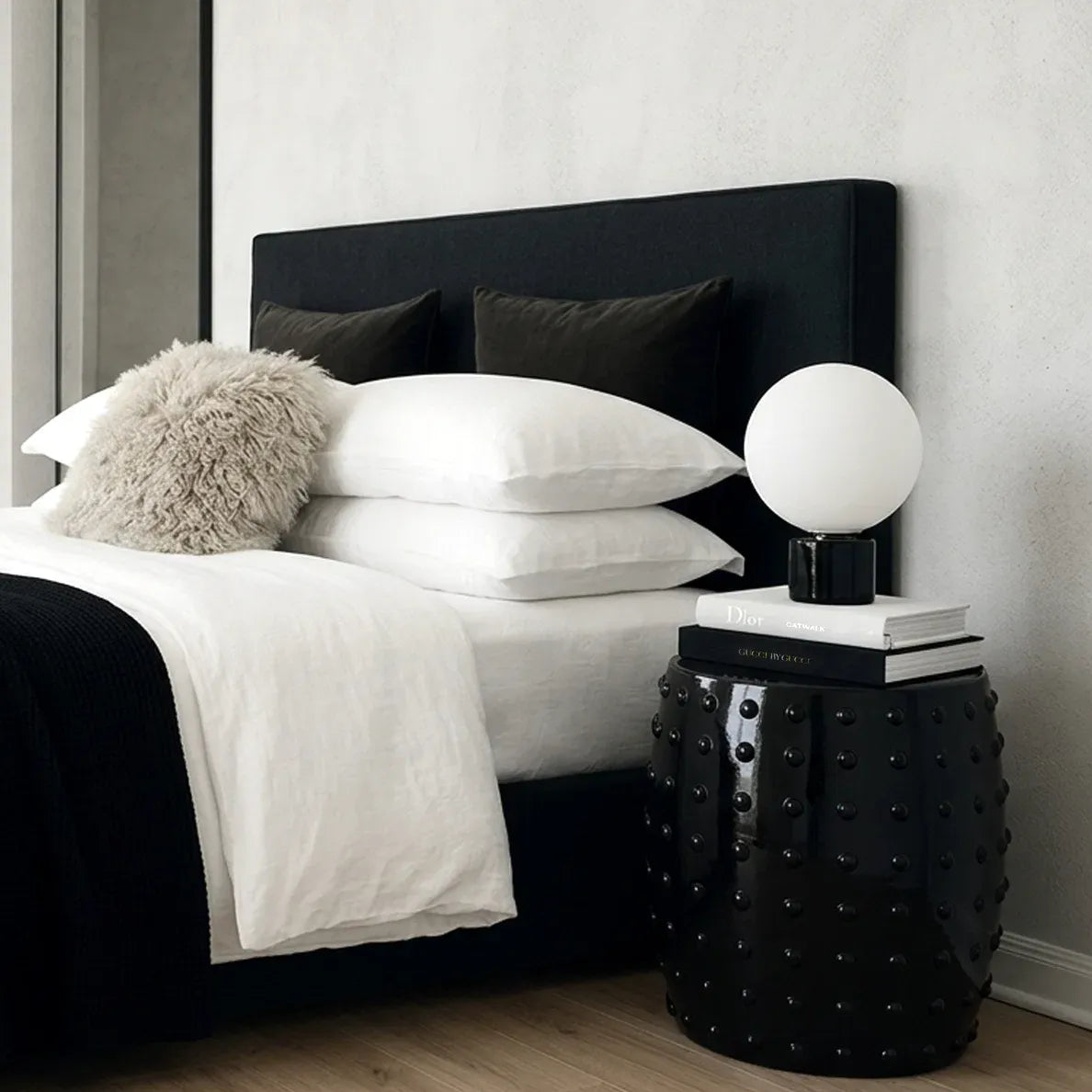 Interior Ave - Atelier Noir Studded Side Table - Black