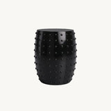 Interior Ave - Atelier Noir Studded Side Table - Black - Side View