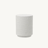 Interior Ave - Muse Textured Side Table - Fossil - Top-Down View