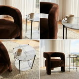 Interior Ave - Alba Black Side Table - Front View