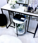 Interior Ave - Alba Black Side Table - Side View