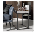 Interior Ave - Monroe Mirror Bedside / Side Table - Front View