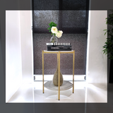 Interior Ave - Alba Gold Side Table - Side View