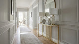 Interior Ave - Aurelia Hallway Console Table - Gold - 120cm - Front View