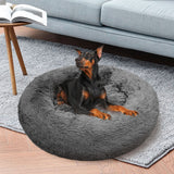 Pawfriends Dog Pet Cat Mat Puppy Warm Soft Cotton Washable Reusable Calming Bed Dark Gray - Rear View