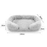 Dog Pet Warm Soft Plush Nest Comfy Kennel Sleeping Calming Bed Memory Foam XXL - Front View
