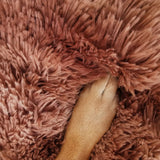 Pawfriends Dog Cat Pet Calming Bed Washable ZIPPER Cover Warm Soft Plush Round Sleeping 100 - Side View