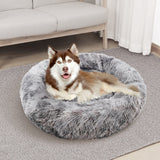 Pawfriends Pet Dog Cat Calming Bed Warm Soft Plush Sleeping Kennel Removable Washable 120cm - Close-Up Angle