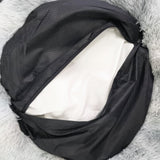 Pawfriends Dog Cat Pet Calming Bed Washable ZIPPER Cover Warm Soft Plush Round Sleeping 100 - 45-Degree Angle