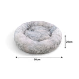 Pawfriends Pet Bed Dog Cat Large Beds Calming Warm Soft Cushion Mattress Plush Comfy 90cm - Front View