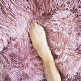 Pawfriends Dog Pet Cat Calming Bed Beds Large Mat Comfy Puppy Fluffy Donut Cushion Plush 70 - Side View