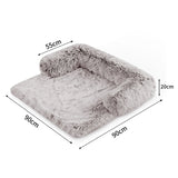 Pet Sofa Bed Dog Calming Sofa Cover Protector Cushion Plush Mat M - Front View