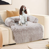 Pet Sofa Bed Dog Calming Sofa Cover Protector Cushion Plush Mat M - Close-Up Angle