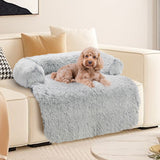 Kids Pet Sofa Bed Dog Cat Calming Waterproof Sofa Cover Protector Slipcovers M - Rear View