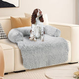 Kids Pet Sofa Bed Dog Cat Calming Waterproof Sofa Cover Protector Slipcovers M - Close-Up Angle