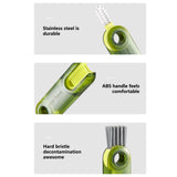 Cleanix Multi-purpose Cup Cleaning Brush Three-in-one Gap Cup Brush Cleaning Tool - 45-Degree Angle